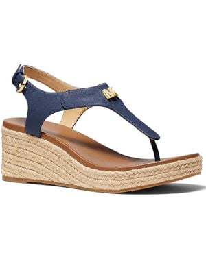 Michael Kors Michael Laney Thong Espadrille Sandals - Blue