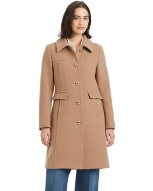 Kate Spade Single Breasted Coat - Natural