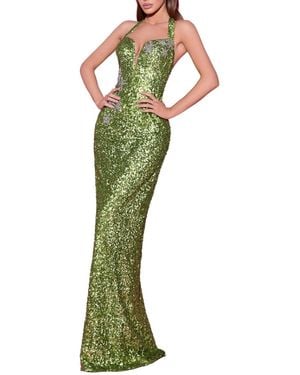 Tarik Ediz Vienna Dress - Green