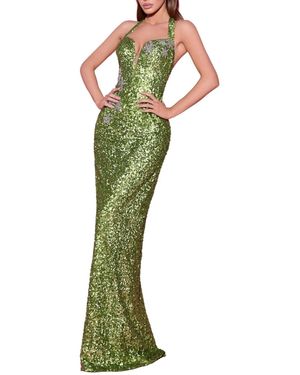 Tarik Ediz Vienna Dress - Green