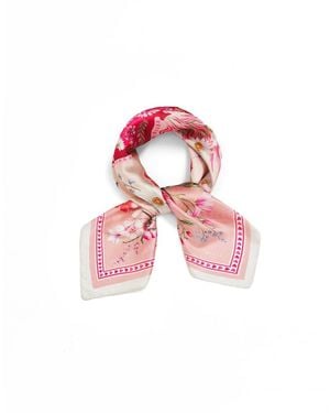 Fable England Penelope Square Scarf - Pink