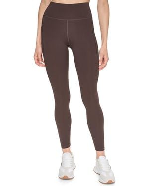 DKNY High-waist 7/8 leggings - Brown