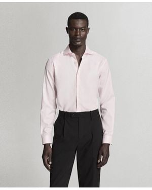 Mango Cotton Slim-fit Suit Shirt - White