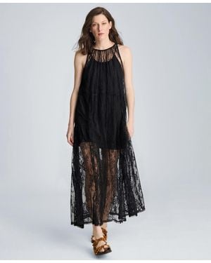 Kenneth Cole Lace Halter Neck Maxi Dress - Black