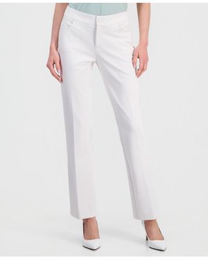 Anne Klein Bootcut Suit Pants - White