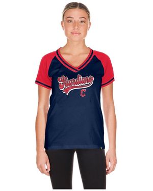 KTZ Cleveland Guardians Gameday V-neck T-shirt - Blue