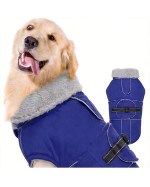 Aronkl Reflective Waterproof Dog Jacket - Blue