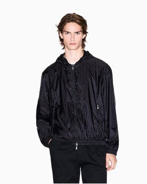 ARMANI EXCHANGE | Jcqurd Llover Logo Windbreker Jcket - Black