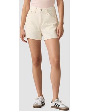 Levi's Cotton Cinch-waist Denim Shorts - White