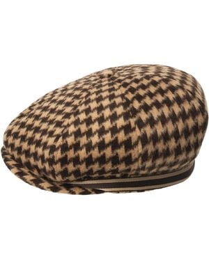 Kangol Block Zig Driving Cap - Brown