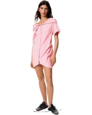 Desigual Hooded Dress Masha Popova, Cotton - Pink