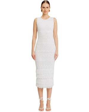 Torn By Ronny Kobo Ryan Dress - White