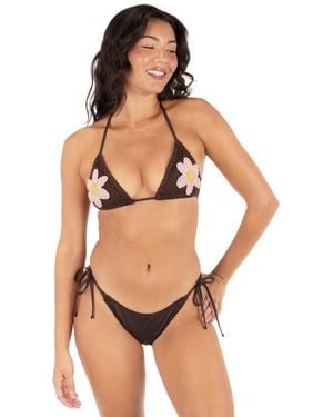 Hurley Cheeky Tie Side Swim Bottoms - White