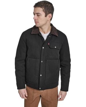 Levi's Levis Cotton Canvas Workwear Jacket - Black