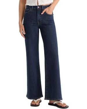 GOOD AMERICAN High-rise Wide-leg Ankle Jeans - Blue