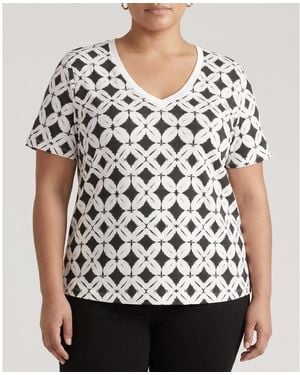UNIVERSAL STANDARD Plus Size V Rex Tops - Black