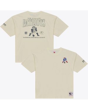 Mitchell & Ness New England Patriots Oversized Heritage Hues T-shirt - White
