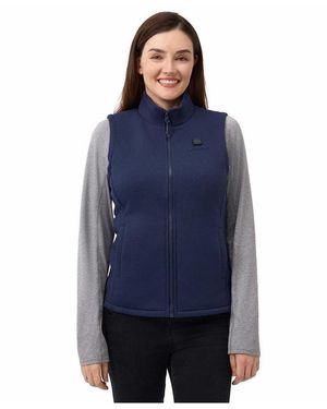 Ororo 4-zone Heated Fleece Vest - Blue