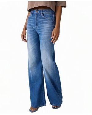 Guess Bellflower High-waisted Wide-leg Jeans - Blue