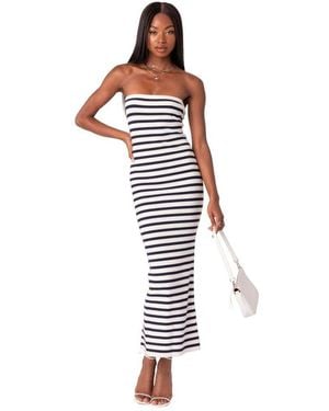 Edikted Knit Back Slitted Maxi Dress - Multicolor