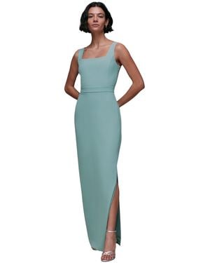 Whistles Mila Square Neck Maxi Dress - Green