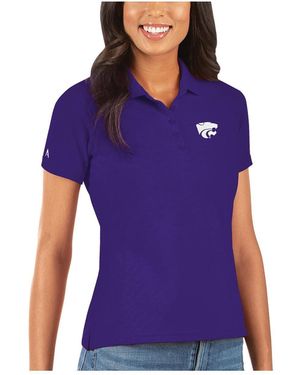 Antigua Kansas State Wildcats Legacy Pique Polo Shirt - Purple