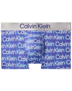 Calvin Klein Logo Trunks - Blue