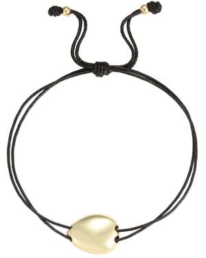Adornia Gold-tone Pebble Adjustable Bolo Bracelet - Metallic