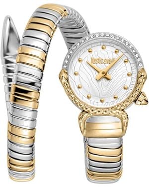 Just Cavalli Radiosa Quartz Stainless Steel Bracelet Watch - White