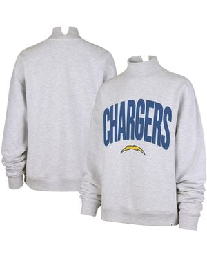 '47 Los Angeles Chargers Subtle Muse Mock Neck Sweatshirt - Blue