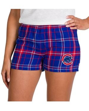 Concepts Sport Royal/red Chicago Cubs Ultimate Flannel Shorts - Blue