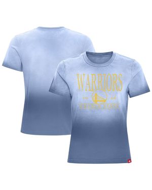 Sportiqe Golden State Warriors Arcadia Sun-dipped T-shirt - Blue