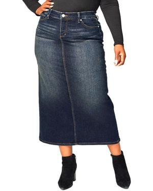 Slink Jeans Denim Maxi Skirt - Blue