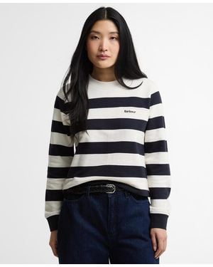 Barbour Bold Stripe Crewneck Sweatshirt - Blue