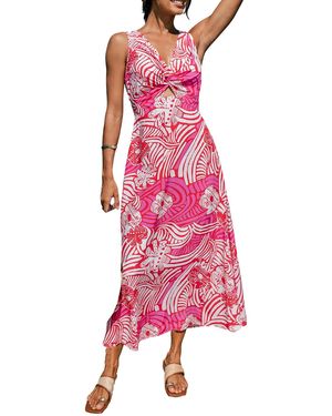 CUPSHE Sky Painting Tropical Maxi Beach Dress - Pink