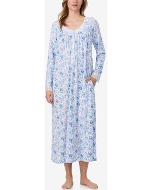 Eileen West Sweater-knit Ballet Nightgown - Blue