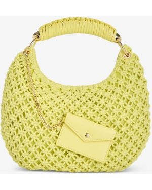 INC International Concepts Eedenn Crochet Hobo Handbag - Yellow
