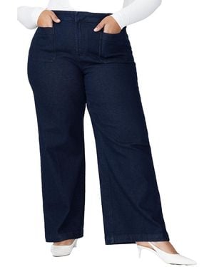 Eloquii Plus Size The Trouser Jean - Blue
