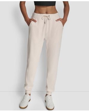 DKNY Tech Ottoman Cuffed High Rise sweatpants - White