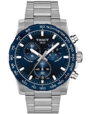 Tissot Quartz Chronograph Supersport Stainless Steel Watch 42mm - Gray
