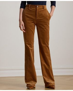 Ralph Lauren Petite High-rise Corduroy Flare Pants - Brown