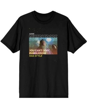 Harry Potter Big & Tall Albus Dumbledore And Severus Snape Characters Graphic - Black