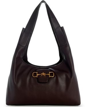Guess Sunset Large Hobo Handbag - Black