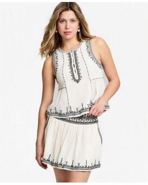 And Now This Now This Embroidered Trim Tank Top Macys Exclusive - White
