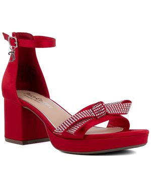 Juicy Couture Nelly Two-piece Dress Sandals - Red