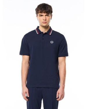 Sergio Tacchini Ciro Pique Polo - Blue