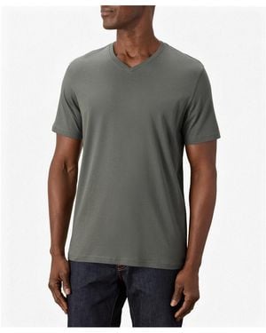 Pact Organic Cotton Essential V-neck Tee - Gray