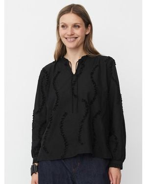 Masai Madolvira Ruffle Detail Blouse - Black