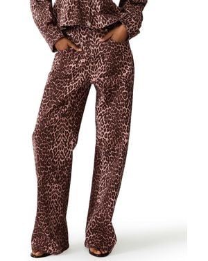 Steve Madden High-rise Barrel-fit Jeans - Red