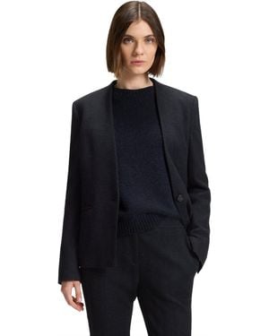 BOSS Boss By Crease-resistant Herringbone Regular-fit Blazer - Blue